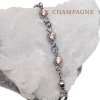 Titanium & CZ Add on Piercing Chain 32mm or 38mm - Body Clickers Body Jewelry