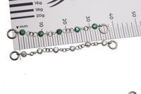 Titanium & CZ Add on Piercing Chain 32mm or 38mm - Body Clickers Body Jewelry