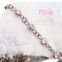 Titanium & CZ Add on Piercing Chain 32mm or 38mm - Body Clickers Body Jewelry