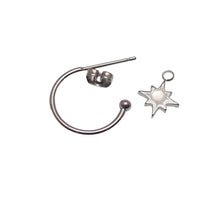 Titanium Hoop earrings and charms 20g - Body Clickers Body Jewelry
