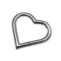 Heart - Shaped Titanium Clicker 16g - Body Clickers Body Jewelry