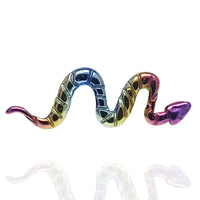 Rainbow - Anodized Small Snake Titanium Piercing 18g, 16g, 14g - Body Clickers Body Jewelry