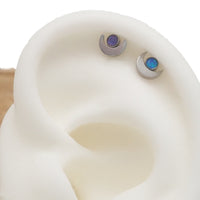 Moon Top Attachment with Opal or CZ Stones 16g TOP ONLY