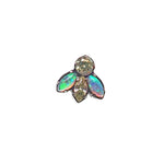 Cute Bug Opal & CZ Titanium Top Dermal 14g