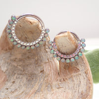 Oplaite Peach & CZ  Titanium Clicker 16g