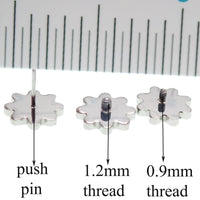 Daisy top only internally threaded or push fit - Body Clickers Body Jewelry