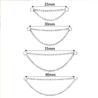 Double Titanium Add On piercing Chain - Body Clickers Body Jewelry