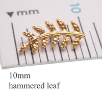 Titanium PVD Gold Leaf flatback helix piercing