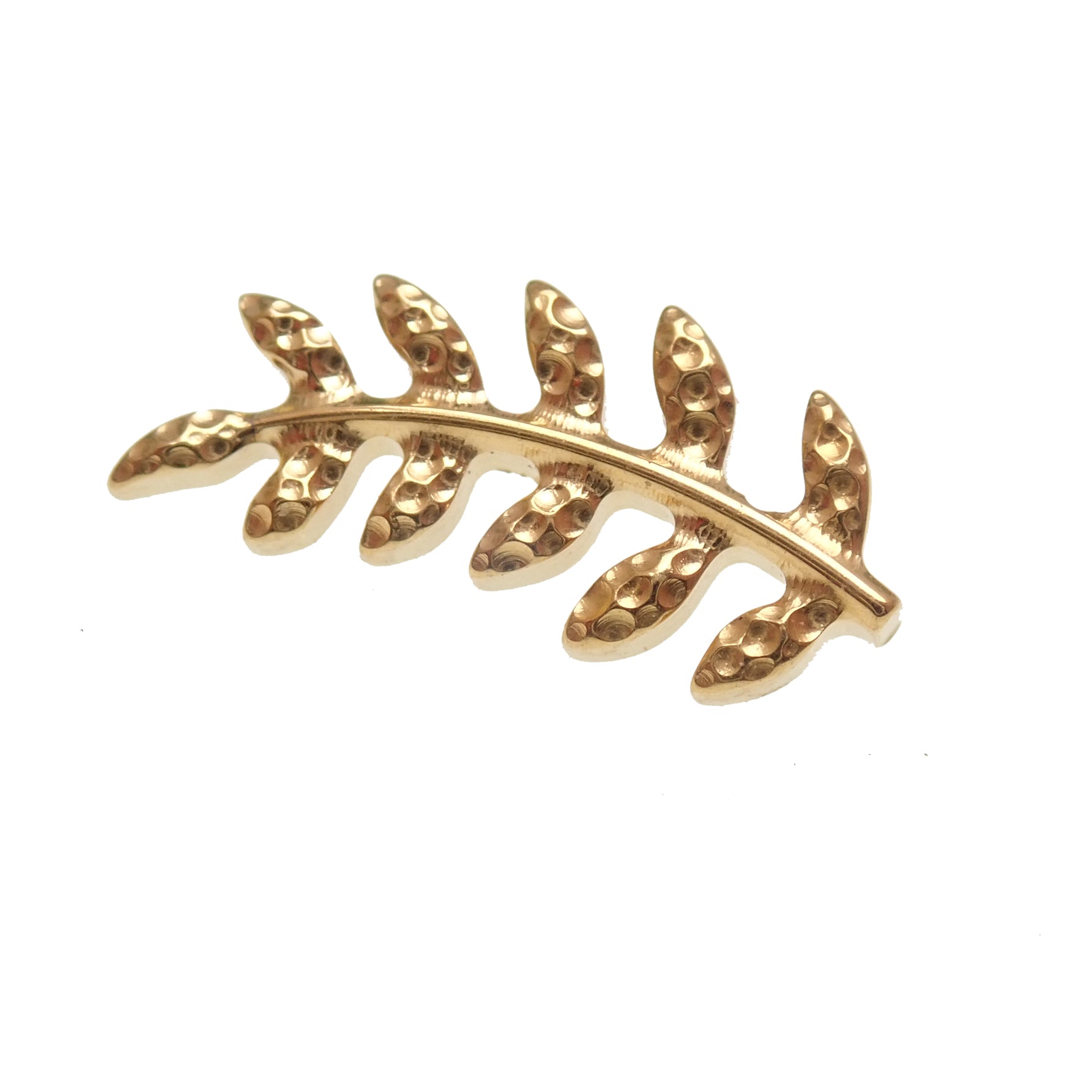 Titanium PVD Gold Leaf flatback helix piercing