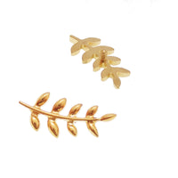 Titanium PVD Gold Leaf flatback helix piercing