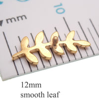 Titanium PVD Gold Leaf flatback helix piercing