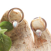 16g Natural Stone Moonstone titanium Clicker