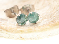 Moss Agate Titanium Earrings pair 20g - Body Clickers Body Jewelry