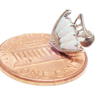 Opal Fish Cluster Titanium Flatback Piercing - Body Clickers Body Jewelry