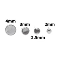 Push Fit Titanium Disc - top only - Body Clickers Body Jewelry