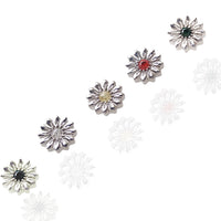 Titanium Sunflower CZ Lip _ Ear piercing - Body Clickers Body Jewelry