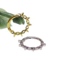 16G Chain spike hinged clicker design 8mm - Body Clickers Body Jewelry