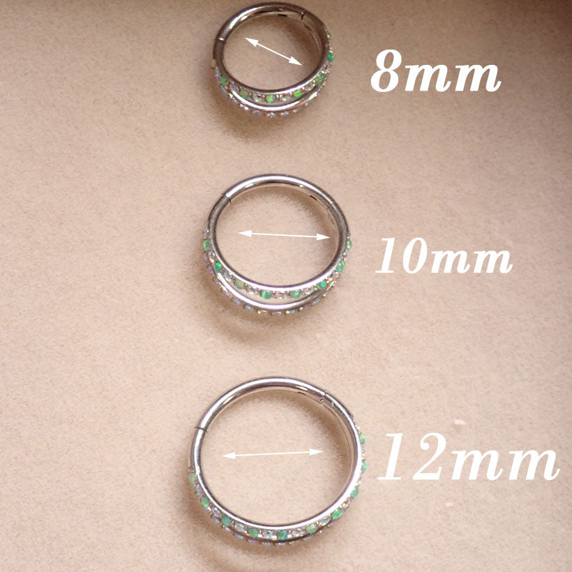 16g Titanium clicker kiwi Green Opal
