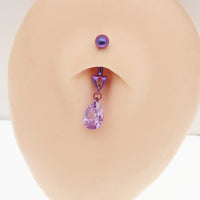 Dangle Cute 14g Curve Belly ring - Body Clickers Body Jewelry