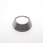 16g 5 Tier Stacked Hinged Clicker Ring Implant titanium - pure piercings