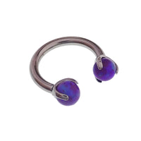 Opal Claw Horseshoe Ring 14g