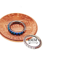 Opal Inlaid 6mm Clicker 16g
