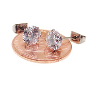 CZ Titanium Earrings Pair