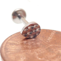 Hammered Titanium Tear Drop Flatback