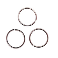 Set of 3 Seamless Steel Pull-Apart Rings 20g
