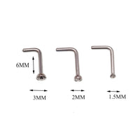 Set of 6 Nose L-Curves 18g