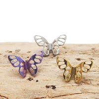 Butterfly Titanium Flatback Piercing 18g, 16g, 14g - Body Clickers Body Jewelry