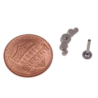 Clear CZ Titanium Cluster 18g, 16g, 14g