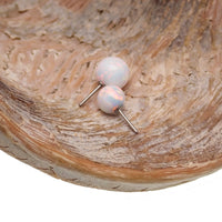 White Opal Push Fit Ball Attachment - Body Clickers Body Jewelry