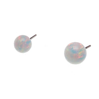 White Opal Push Fit Ball Attachment - Body Clickers Body Jewelry