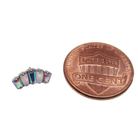 Marquise Opal & AB CZ Push Fit with labet stud 14g, 16g, 18g, 20g - Body Clickers Body Jewelry