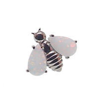 Opal Bee Titanium Flat Back 14g, 16g, 18g - Body Clickers Body Jewelry