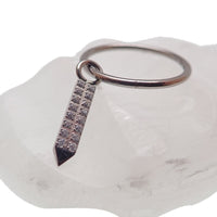 Halobes Charms CZ Arrow - Hoops Sold Seperately - Body Clickers Body Jewelry