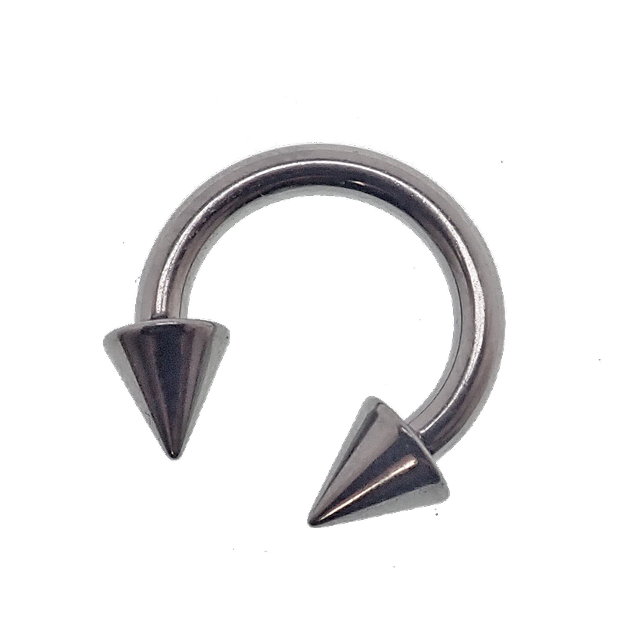 Titanium Cone Horseshoe 14g, 16g - Body Clickers Body Jewelry