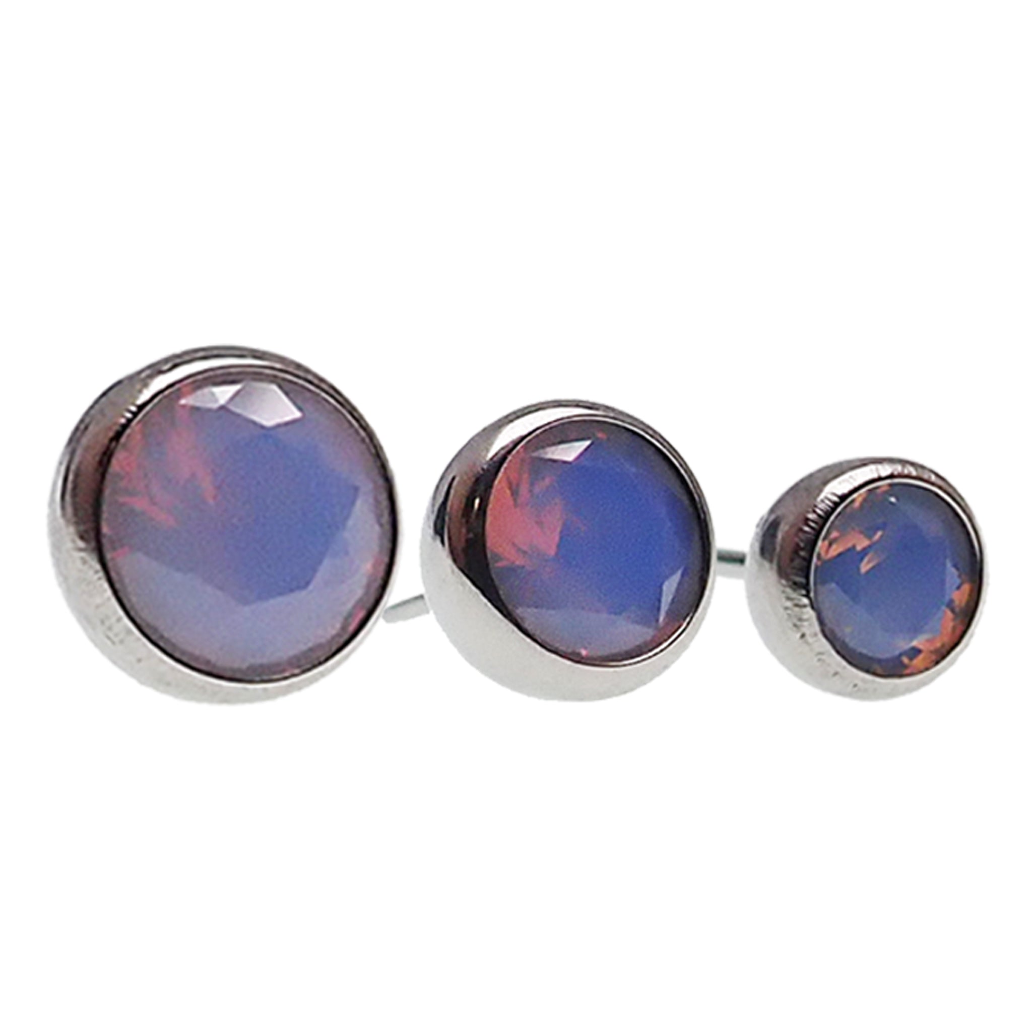 Opalite PUSH FIT Top Only 20g, 18g, 16g, 14g - Body Clickers Body Jewelry