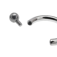 Horseshoe Titanium Circular Ring 16g, 14g - Body Clickers Body Jewelry