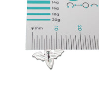 CZ Bat Titanium Push Fit Flatback Piercing - 20g, 18g, 16g,14g - Body Clickers Body Jewelry