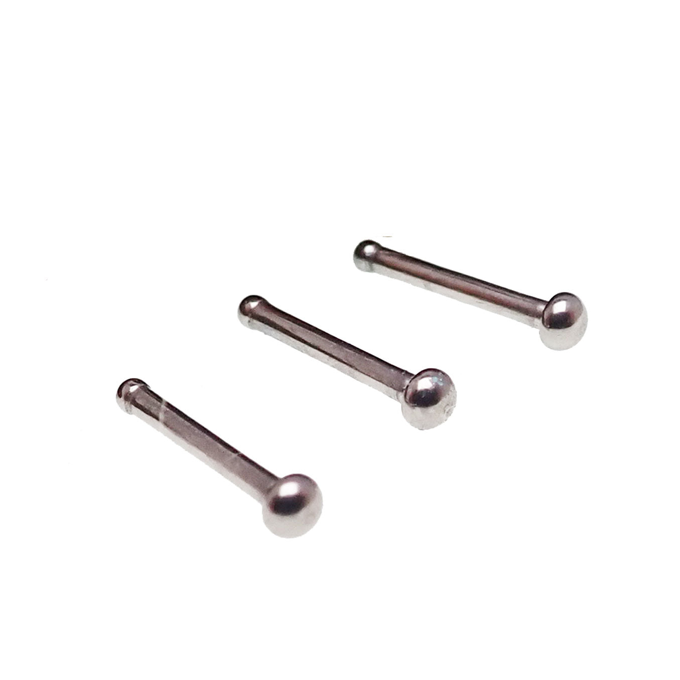 Set of 3 Nose Studs 18g