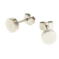 Titanium Disc Earrings Pair