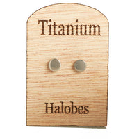 Titanium Disc Earrings Pair