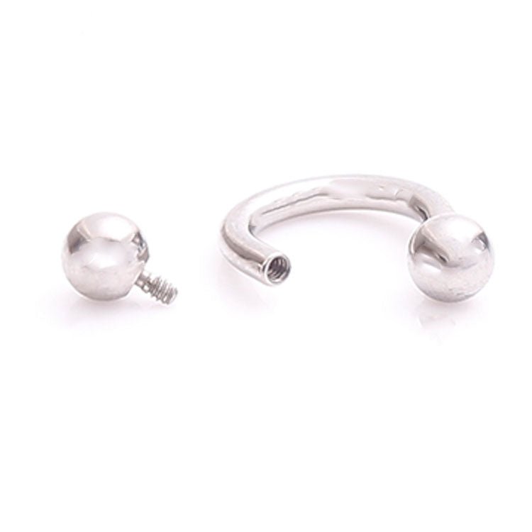 Horseshoe & Balls 14g - Body Clickers Body Jewelry