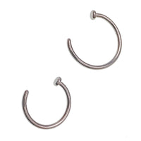 Titanium Nose Ring with Stop 18g