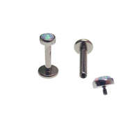 Unicorn Opal Flat Back Piercing 14g, 16g, 18g - Body Clickers Body Jewelry