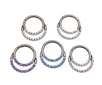 Double Crystal Titanium Clicker 16g