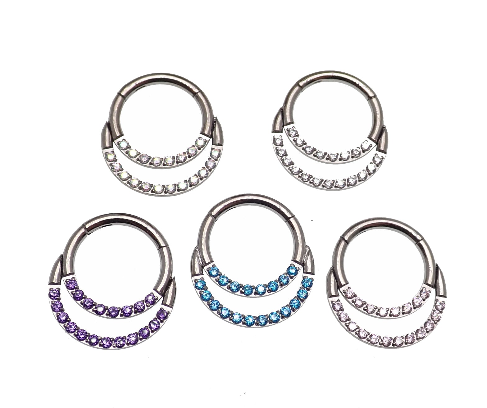 Double Crystal Titanium Clicker 16g