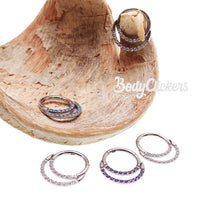 Double Crystal Titanium Clicker 16g